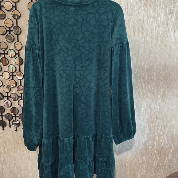 Lilly Pulitzer velvet green dress - Picture 4 of 8